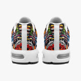 Air Cushion Sneakers Zombies and Demons Graffiti