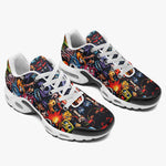 Air Cushion Sneakers Zombies and Demons Graffiti