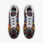 Air Cushion Sneakers Zombies and Demons Graffiti