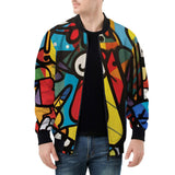 Bomber Jacket Psychedelic Graffiti Art