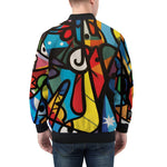 Bomber Jacket Psychedelic Graffiti Art