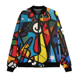 Bomber Jacket Psychedelic Graffiti Art