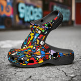 Classic Clogs Psychedelic Graffiti Art