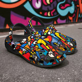 Classic Clogs Psychedelic Graffiti Art