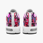 Air Cushion Sneakers Pink Hearts Graffiti