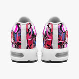 Air Cushion Sneakers Pink Hearts Graffiti