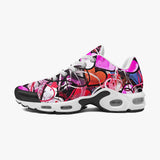 Air Cushion Sneakers Pink Hearts Graffiti