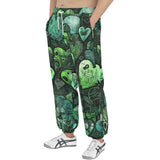 Men's Sweatpants Green Hearts Graffiti Art