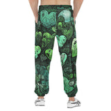 Men's Sweatpants Green Hearts Graffiti Art