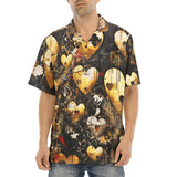 Hawaiian Shirt Broken Golden Hearts