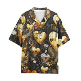 Hawaiian Shirt Broken Golden Hearts