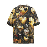 Hawaiian Shirt Broken Golden Hearts