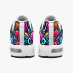 Air Cushion Sneakers Colorful Hearts Graffiti