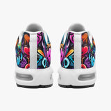 Air Cushion Sneakers Colorful Hearts Graffiti