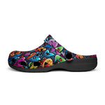 Classic Clogs Colorful Hearts Graffiti