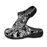 Classic Clogs Black and White Graffiti Artwork Collage