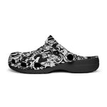 Classic Clogs Black and White Graffiti Artwork Collage