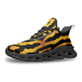 Sports Sneakers Golden Tiger Fur