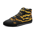 High-Top Canvas Shoes Golden Tiger Fur