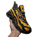 Sports Sneakers Golden Tiger Fur