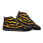 High-Top Canvas Shoes Golden Tiger Fur