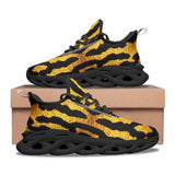 Sports Sneakers Golden Tiger Fur