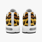 Air Cushion Sneakers Golden Leopard Fur