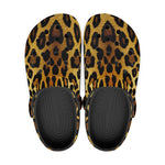 Classic Clogs Golden Leopard Fur