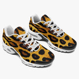 Air Cushion Sneakers Golden Leopard Fur