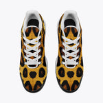 Air Cushion Sneakers Golden Leopard Fur