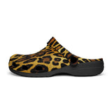 Classic Clogs Golden Leopard Fur