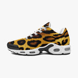 Air Cushion Sneakers Golden Leopard Fur