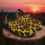 Classic Clogs Golden Leopard Fur