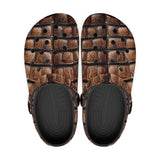 Classic Clogs Brown Alligator Skin Print