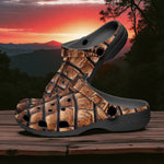 Classic Clogs Brown Alligator Skin Print