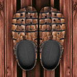 Classic Clogs Brown Alligator Skin Print