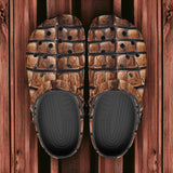 Classic Clogs Brown Alligator Skin Print