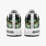 Air Cushion Sneakers Green Crocodile Skin