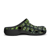 Classic Clogs Green Crocodile Skin