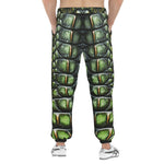 Men's Sweatpants Green Crocodile Skin