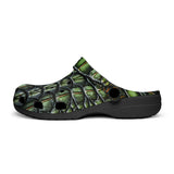 Classic Clogs Green Crocodile Skin