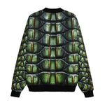 Bomber Jacket Green Crocodile Skin