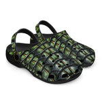 Classic Clogs Green Crocodile Skin