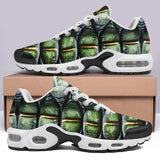 Air Cushion Sneakers Green Crocodile Skin