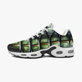 Air Cushion Sneakers Green Crocodile Skin