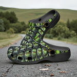 Classic Clogs Green Crocodile Skin