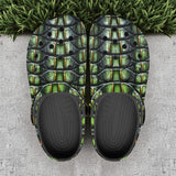 Classic Clogs Green Crocodile Skin