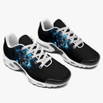 Air Cushion Sneakers Tiger Glowing Blue Smoke