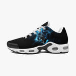 Air Cushion Sneakers Tiger Glowing Blue Smoke