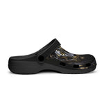 Classic Clogs Black Tiger Glowing Gold